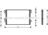 Prasco RTA5366 - Condensatore Aria Condizionata Oe 8200332852 Per Laguna Ii, Vel Satis (BJ0)