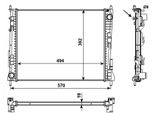 Nrf 53992 - Oe 8200448553 Radiatore, Raffreddamento Motore Per Twingo Ii (CN0)