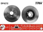Trw DF4272 - Oe 77 01 206 327 Disco Freno Per Megane I, Megane Scenic, Scenic I