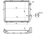 Nrf 507345A - Oe 7700804240 Radiatore, Raffreddamento Motore Per Clio I