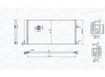 Magneti Marelli 350203847000 - Oe 921100002R Condensatore Aria Condizionata Con Essiccatore Per Kangoo (Kw), Laguna Iii, Latitude (L70)