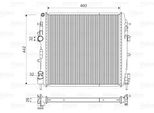 Valeo 734922 - Radiatore Oe 8200384071, Raffreddamento Motore Per Kangoo (Fc), Kangoo (Kc)
