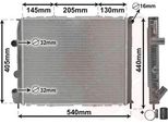 Van Wezel Radiatore Raffreddamento Motore 43002268 Per Renault Clio Ii (BB0/1/2_ CB0/1/2_)