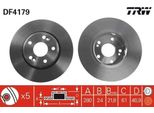 Trw DF4179 - Oe 82 00 007 121 Disco Freno Per Laguna Ii