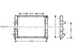 Prasco RTA2231 - Radiatore Oe 7700417175, Raffreddamento Motore Per Clio Ii, Kangoo (Kc), Kangoo (Fc), Thalia I (Lb)