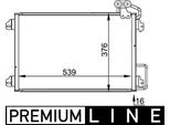Mahle Ac 304 000P - Condensatore Aria Condizionata Oe 7700434383 Per Megane I, Megane Scenic, Scenic I