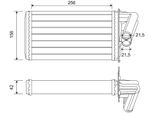 Valeo 812113 - Oe 7701038542 Scambiatore Di Calore, Riscaldatore Per Laguna I