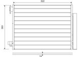 Valeo 822636 - Condensatore Aria Condizionata Oe 921001697R Con Essiccatore Per Twingo Iii (Bc), Forfour (453), Fortwo Cabriolet (453), Fortwo (453)