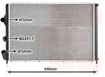Van Wezel 43002203 - Oe 7700838129 Radiatore, Raffreddamento Motore Per Megane I, Megane Scenic, Scenic I