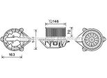 Prasco RT8577 - Motore Di Soffiaggio Oe 7701048387 Per Scenic I