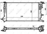 Nrf 53963 - Oe 214100002R Radiatore, Raffreddamento Motore Per Grand Scenic Iii (Jz), Scenic Iii, Megane Iii, Megane Cc