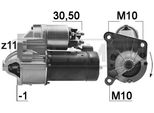 Era 220184A - Oe 7700113207 Anlasser, Starter FüR Clio I, Clio Ii, Espace Iii (Je), Kangoo (Kc), Kangoo (Fc), Laguna I, Megane I, Megane Scenic, Rapid, Scenic I, Thalia I (Lb), Trafic (P, T, V)