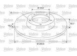 Valeo 675404 - Oe 7701207898 Disco Freno, Asse Posteriore Per Scenic Ii, Megane Ii