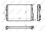 Nrf 53843 - Oe 8200325007 Radiatore, Raffreddamento Motore Per Grand Scenic Ii (Jm), Megane Ii, Scenic Ii