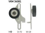 Skf Vkm 36081 - Oe 77 00 274 217 Puleggia Tenditore, Cinghia A V Per Clio Ii, Kangoo (Kc), Kangoo (Fc)