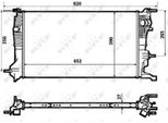 Nrf 53964 - Oe 214100016R Radiatore, Raffreddamento Motore Per Fluence (L3), Megane Cc, Megane Iii