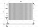 Valeo 732866 - Radiatore Oe 8200189288, Raffreddamento Motore Per Logan, Logan I, Megane I, Scenic I