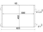 Mahle Ac 650 000S - Condensatore Aria Condizionata Oe 8200245598 Per Clio Ii, Thalia I (Lb), Thalia Ii (Lu)