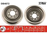 Trw DB4072 - Oe 82 00 028 861 Tamburo Del Freno Per Clio I, Espace Ii (J), Express, Kangoo (Kc), Kangoo (Fc), Laguna I, Megane Scenic, Safrane I (B54), Thalia I (Lb), Rapid