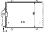 Mahle Ac 176 000S - Condensatore Aria Condizionata Oe 7700418301 Per Megane I, Megane Scenic