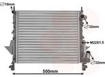 Van Wezel 43002158 - Oe 7701036152 Radiatore, Raffreddamento Motore Per Twingo I (C06), Twingo I (S06)