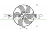 Prasco RN032F002 - Ventola Radiatore Oe 7701054966 Per Megane Ii, Grand Scenic Ii (Jm), Kangoo (Kw), Kangoo (Fw), Scenic Ii