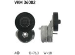 Skf Vkm 36082 - Oe 77 00 870 495 Puleggia Tenditore, Cinghia A V Per Clio Ii, Kangoo (Kc), Kangoo (Fc)