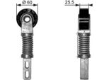 Gates T38355 - Puleggia Tenditore Oe 8200065970, Cinghia A V Per Megane I, Scenic I, Espace Iii (Je)