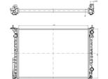 Nrf 58242A - Oe 7701045345 Radiatore, Raffreddamento Motore Per Espace Iii (Je), Laguna I