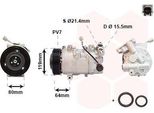 Van Wezel 4300K492 - Compressore Aria Condizionata Oe 8200956574 Per Grand Scenic Iii (Jz), Megane Cc, Megane Iii, Scenic Iii