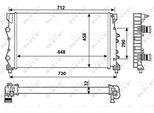 Nrf 53990 - Oe 6025313324 Radiatore, Raffreddamento Motore Per Espace Iii (Je)