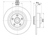 Hella 8DD 355 123-321 - Oe 402021651R Disco Freno Per Espace Iv (Jk), Vel Satis (BJ0)