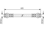 Bosch 1 987 476 169 - Tubo Freno Oe 6K9 611 776 Per Inca (6K), Caddy Ii (9K)