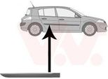 Van Wezel 4327426 - Oe 7701475250 Striscia Di Rivestimento, Posteriore Destra Per Megane Ii