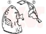 Van Wezel 4327436 Rivestimento Passaruota Per Renault Megane Ii Station Wagon (KM0/1) Anteriore Destro Parte Posteriore