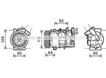 Prasco RTAK492 - Compressore Aria Condizionata Oe 8200956574 Per Grand Scenic Iii (Jz), Megane Cc, Megane Iii, Scenic Iii