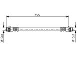 Bosch 1 987 476 956 - Oe 77 00 304 969 Tubo Freno Per Kangoo (Fc), Kangoo (Kc)