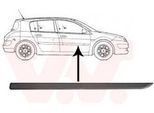 Van Wezel 4375424 - Oe 7701477637 Striscia Di Rivestimento, Anteriore Destra Per Megane Ii