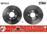 Trw DF1517 - Bremsscheibe Oe 841 615 301 Per Cordoba (6K), Ibiza (6K), Toledo I (1L2), Golf Iii (1H), Polo (80, 86C), Polo (6V), Vento (1H)
