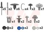 Van Wezel 4341794 - Oe 620101961V Kit Di Montaggio, Paraurti Per Clio Ii