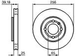 Bosch 0 986 479 054 - Oe 6N0 615 301 E Disco Freno Per Lupo (6E1, 6X1), Polo (6N), Polo (6V)