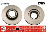 Trw DF1002 - Disco Freno Oe 9111283 Per Trafic (P, T, V)