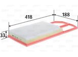 Valeo 585395 - Filtro Aria Oe 6K0129620C Per Cordoba (6K), Ibiza (6K), Inca (6K), Caddy Ii (9K), Polo (6N), Polo (6V)