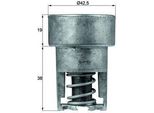Mahle Tx 98 82 - Termostato Acqua Di Raffreddamento Oe 7700575871 Per Rapid, Espace Ii (J), Clio I, Twingo I (S06), Twingo I (C06), Trafic (P, T, V)