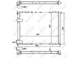 Nrf 58849 - Oe 7701035721 Radiatore, Raffreddamento Motore Per Safrane I (B54), Safrane Ii (B54)