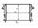 Nrf 58490 - Radiatore Oe 8200033729, Raffreddamento Motore Per Espace Iv (Jk), Vel Satis (BJ0)