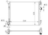 Nrf 59270 - Oe 214108175R Radiatore, Raffreddamento Motore Per Grand Scenic Iv (R9), Megane Iv, Scenic Iv, Talisman