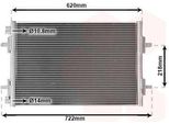Van Wezel 43005294 - Oe 6025312367 Condensatore Aria Condizionata Per Avantime (DE0), Espace Iii (Je)