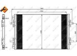Nrf 35634 - Condensatore Aria Condizionata Oe 6025313367 Per Avantime (DE0), Espace Iii (Je)