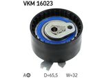 Skf Vkm 16023 Tendicinghia, Cinghia Dentata Oe 130700238R Compatibile Con Clio, Fluence, Scenic, Laguna, Megane, Modus, Twingo, Wind